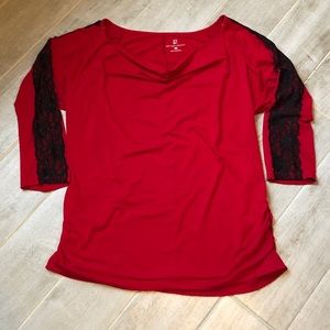 ♥️NY&Co Black lace Top⚫️